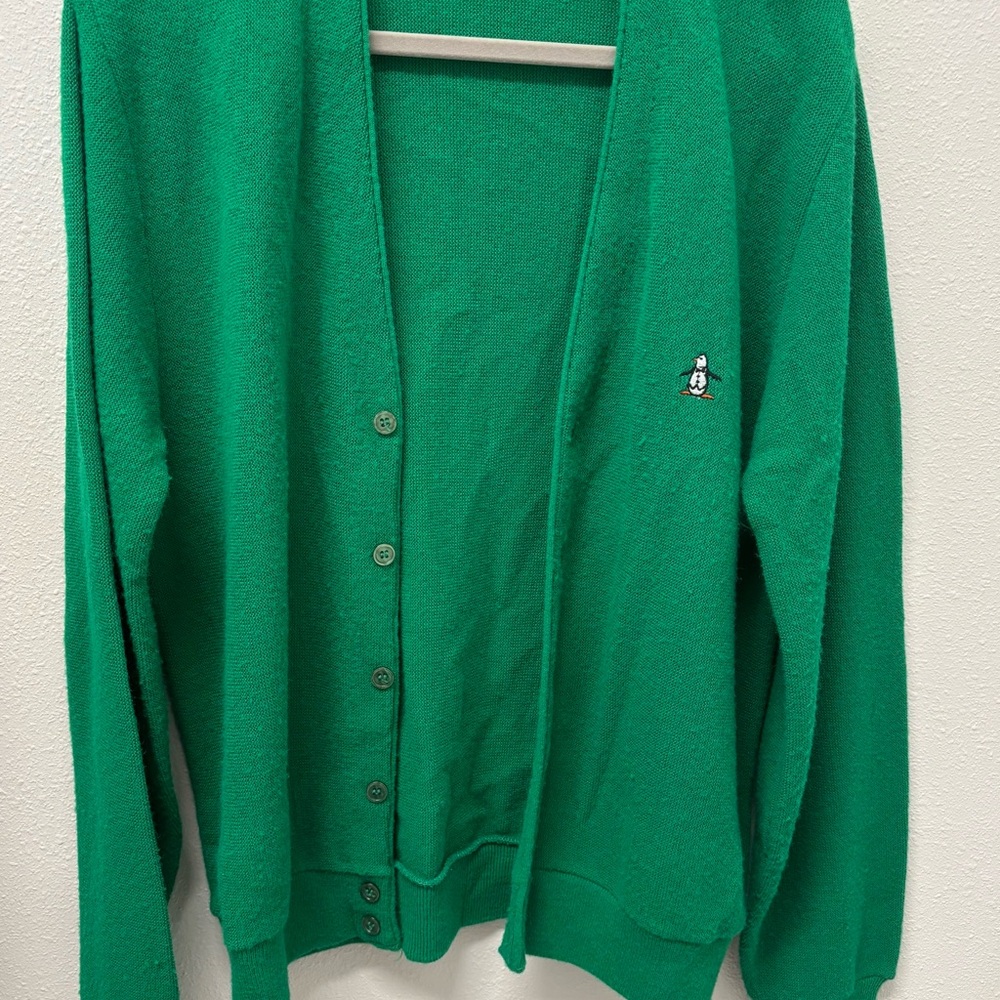 Grand Slam Green Cardigan Sweater